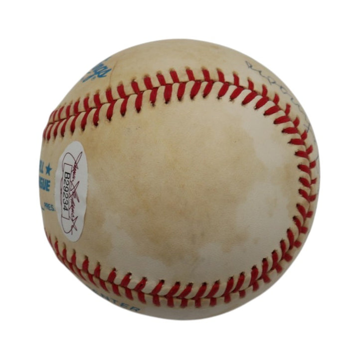 Judy Johnson Grays Crawfords Cubans Autographed OAL Baseball JSA LOA