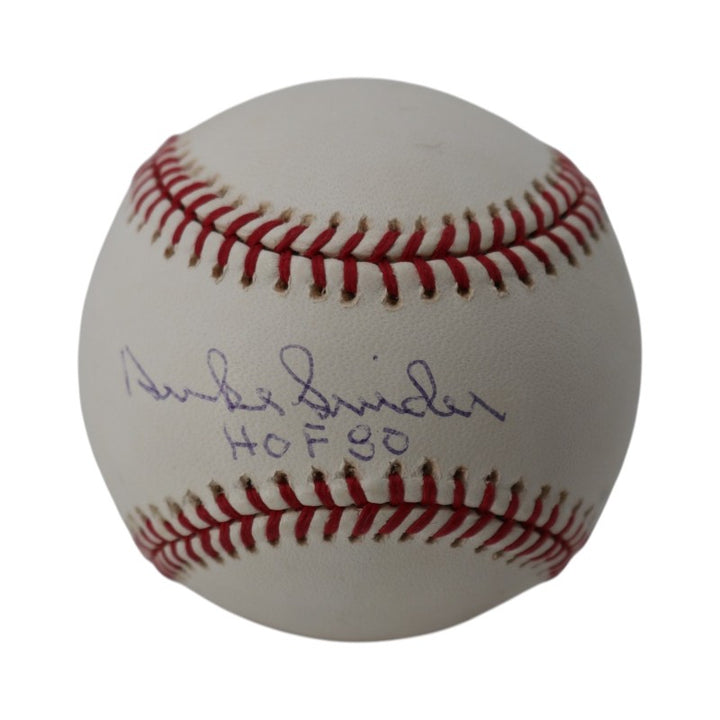 Duke Snider Los Angeles Dodgers Autographed Inscribed OMLB Baseball MLB Holo