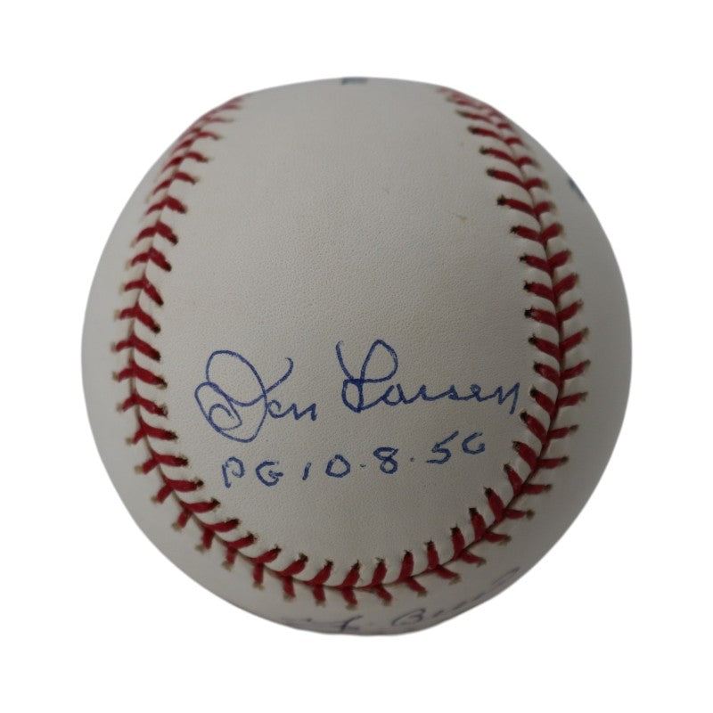 Larsen Berra New York Yankees Autographed Inscribed OMLB Baseball Steiner Holo