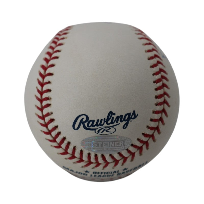 Larsen Berra New York Yankees Autographed Inscribed OMLB Baseball Steiner Holo
