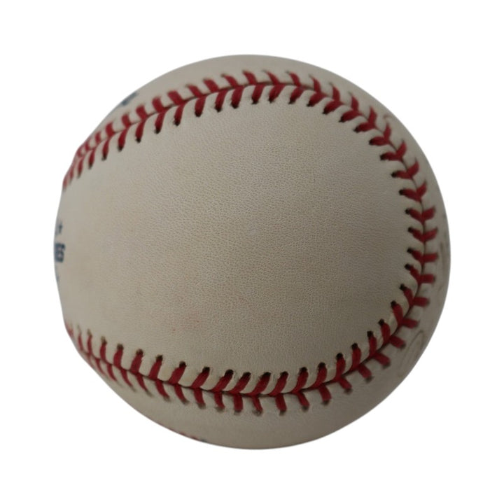 Joe Torre Rudy Giuliani Dual Signed 2001 World Series Logo Ball Steiner Holo