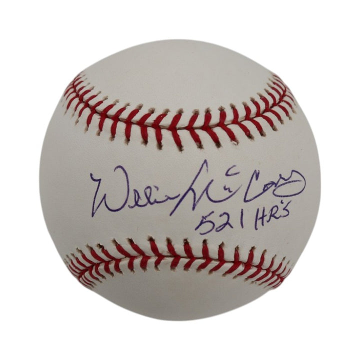 Willie McCovey San Francisco Giants Signed Inscribed OMLB Baseball Steiner COA