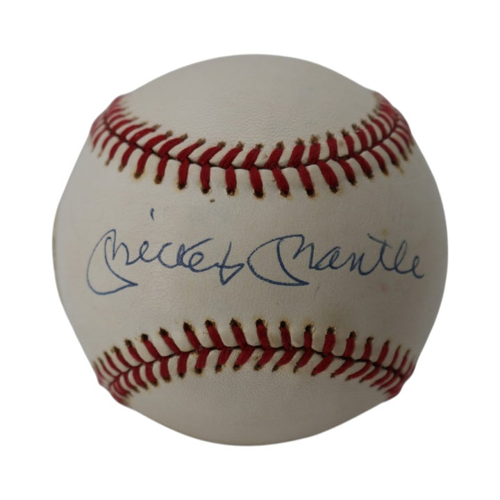 Mickey Mantle New York Yankees Autographed OAL Baseball PSA/DNA Holo
