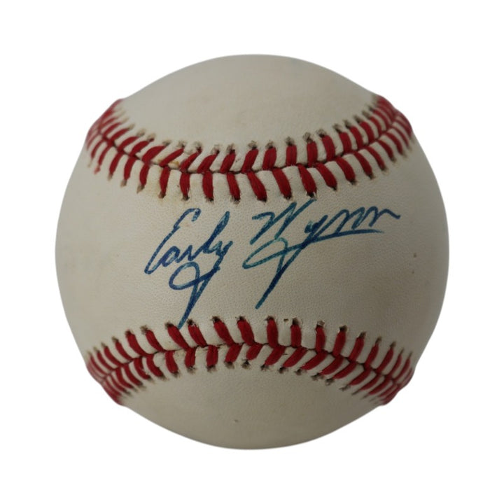 Early Wynn Senators Indians Autographed ONL Baseball PSA/DNA Holo