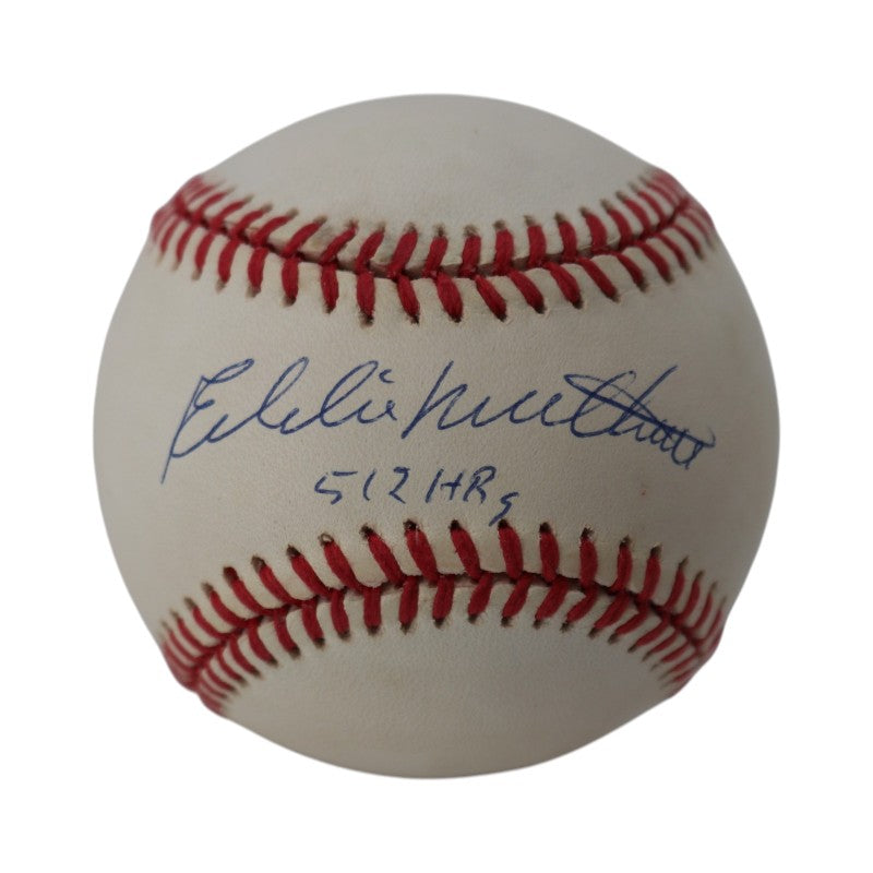 Eddie Mathews Milwaukee Atlanta Braves Signed Inscribed ONL Baseball PSA/DNA Holo