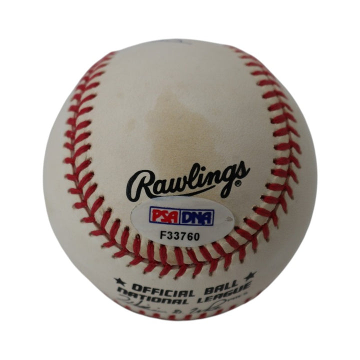 Eddie Mathews Milwaukee Atlanta Braves Signed Inscribed ONL Baseball PSA/DNA Holo