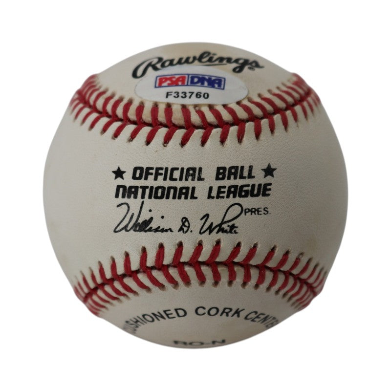 Eddie Mathews Milwaukee Atlanta Braves Signed Inscribed ONL Baseball PSA/DNA Holo