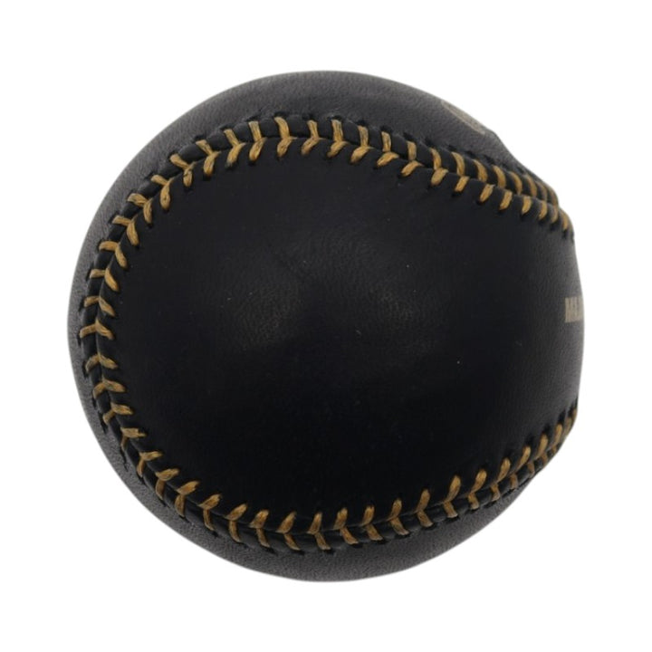 Yogi Berra NY Yankees Autographed Black Leather OMLB Baseball MLB Steiner COA