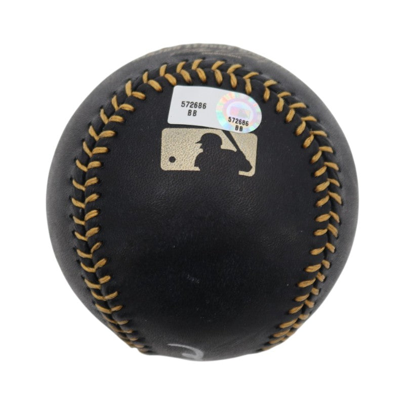 Joe Torre New York Yankees Signed Black Leather OMLB Baseball MLB Steiner COA