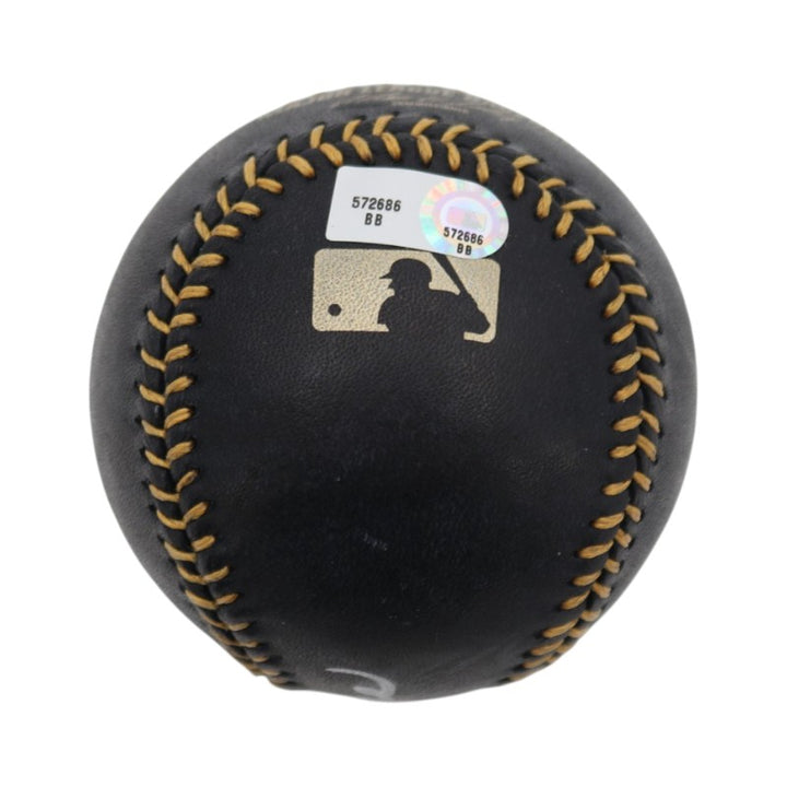 Joe Torre New York Yankees Signed Black Leather OMLB Baseball MLB Steiner COA