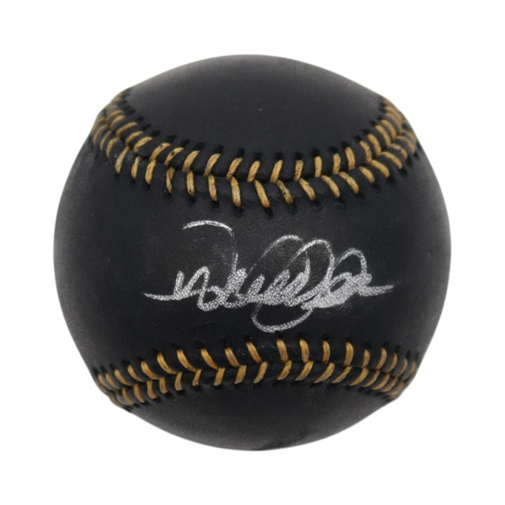Derek Jeter New York Yankees Signed Black Leather OMLB Baseball MLB Steiner COA