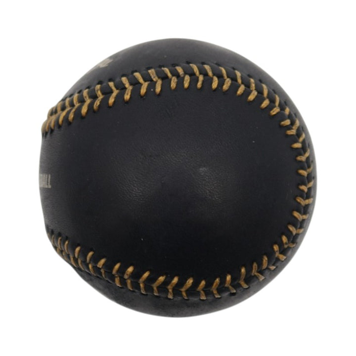 Derek Jeter New York Yankees Signed Black Leather OMLB Baseball MLB Steiner COA
