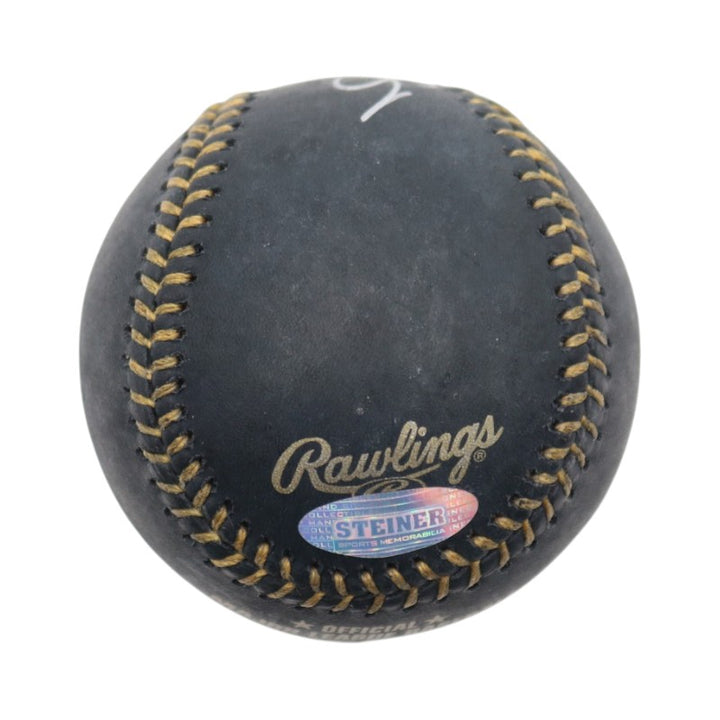 Mariano Rivera New York Yankees Signed Black Leather OMLB Baseball Steiner Holo
