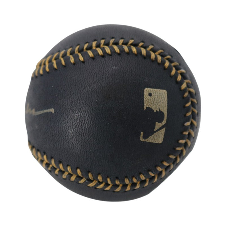 Rod Carew Minnesota Twins Autographed Black Leather OMLB Baseball JSA Holo