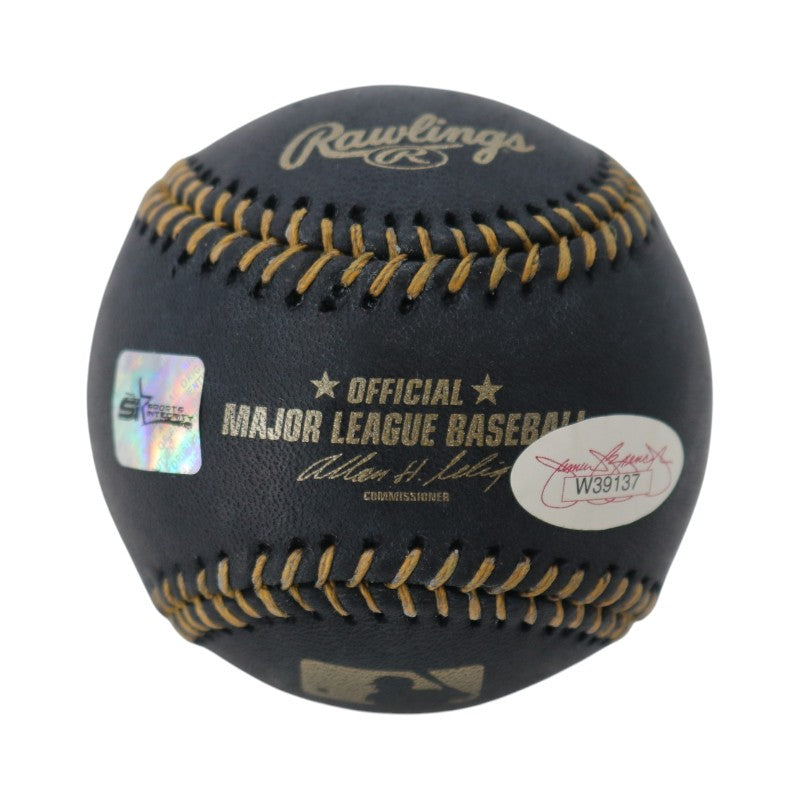 Rod Carew Minnesota Twins Autographed Black Leather OMLB Baseball JSA Holo