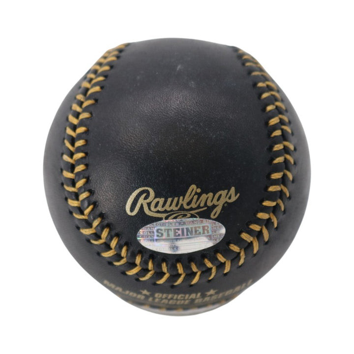 Tom Seaver NY Mets Autographed Black Leather OMLB Baseball MLB Steiner Holo
