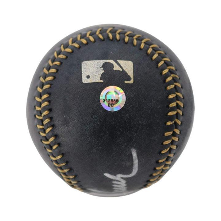Tom Seaver NY Mets Autographed Black Leather OMLB Baseball MLB Steiner Holo