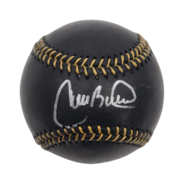Carlos Beltran New York Mets Autographed Black Leather OMLB Baseball Steiner COA