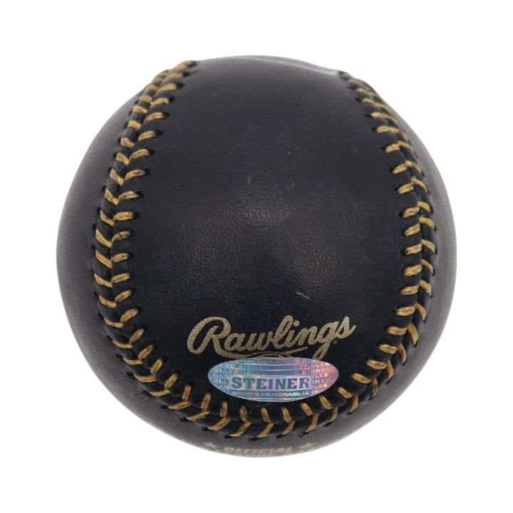 Carlos Beltran New York Mets Autographed Black Leather OMLB Baseball Steiner COA