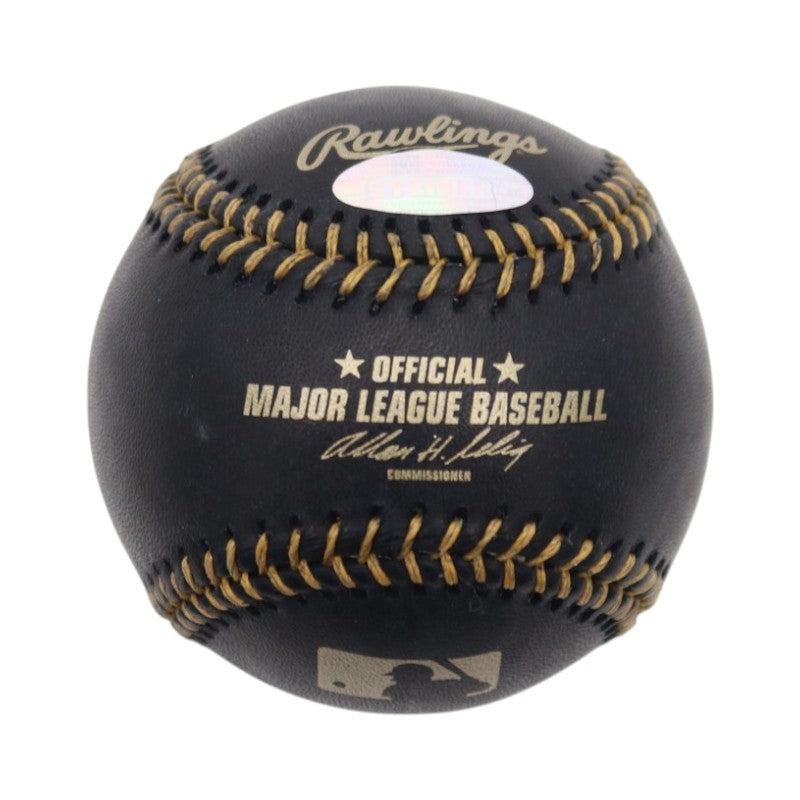 Carlos Beltran New York Mets Autographed Black Leather OMLB Baseball Steiner COA
