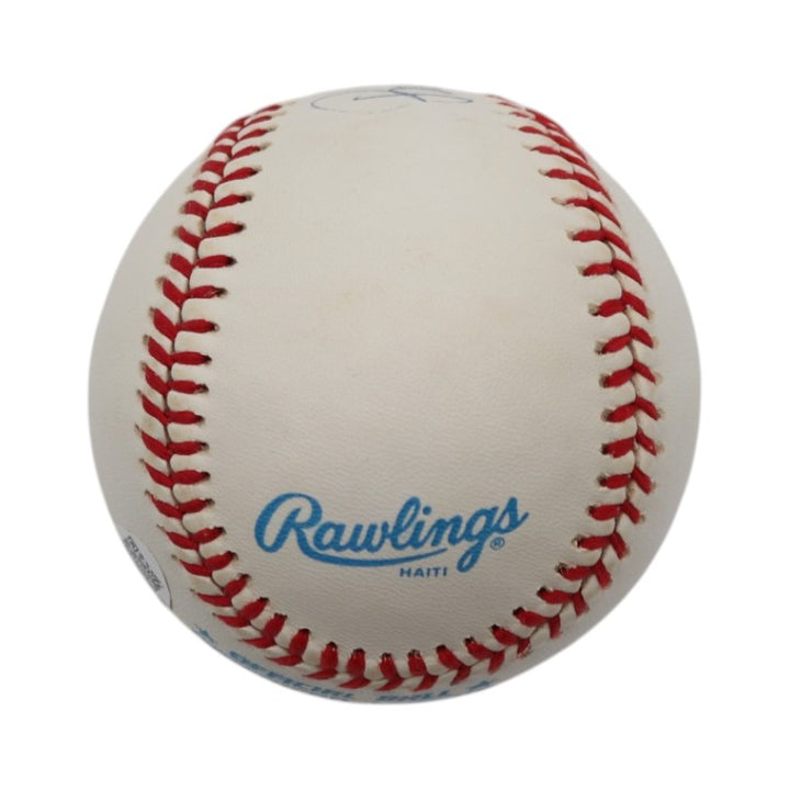 Bret Saberhagen Mets Royals Autographed Rawlings OAL Baseball JSA COA