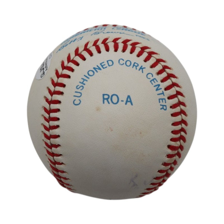 Bret Saberhagen Mets Royals Autographed Rawlings OAL Baseball JSA COA