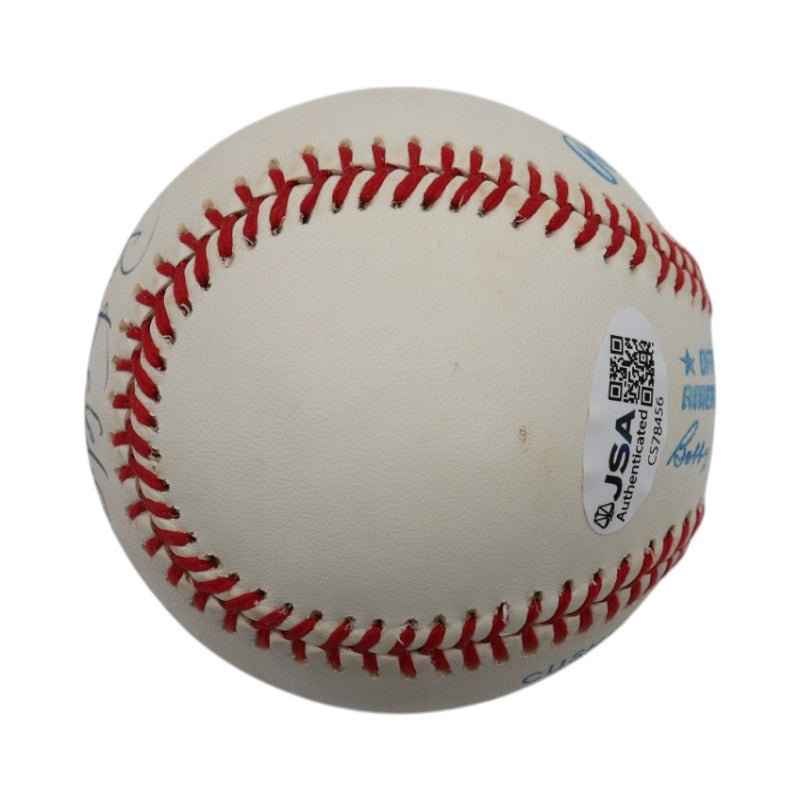 Bret Saberhagen Mets Royals Autographed Rawlings OAL Baseball JSA COA