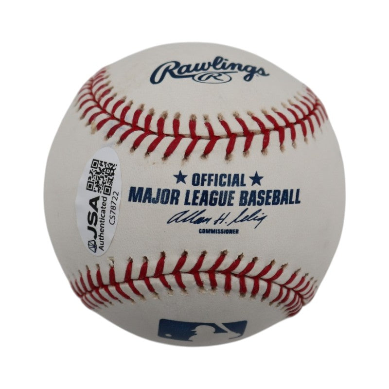 Cleon Jones New York Mets Autographed Inscribed Rawlings OMLB Baseball JSA COA
