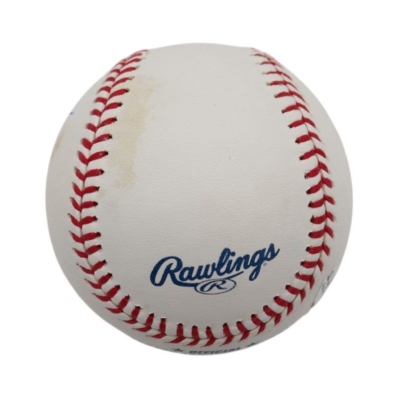 Denny McLain Detroit Tigers Autographed Inscribed Rawlings OMLB Baseball JSA COA