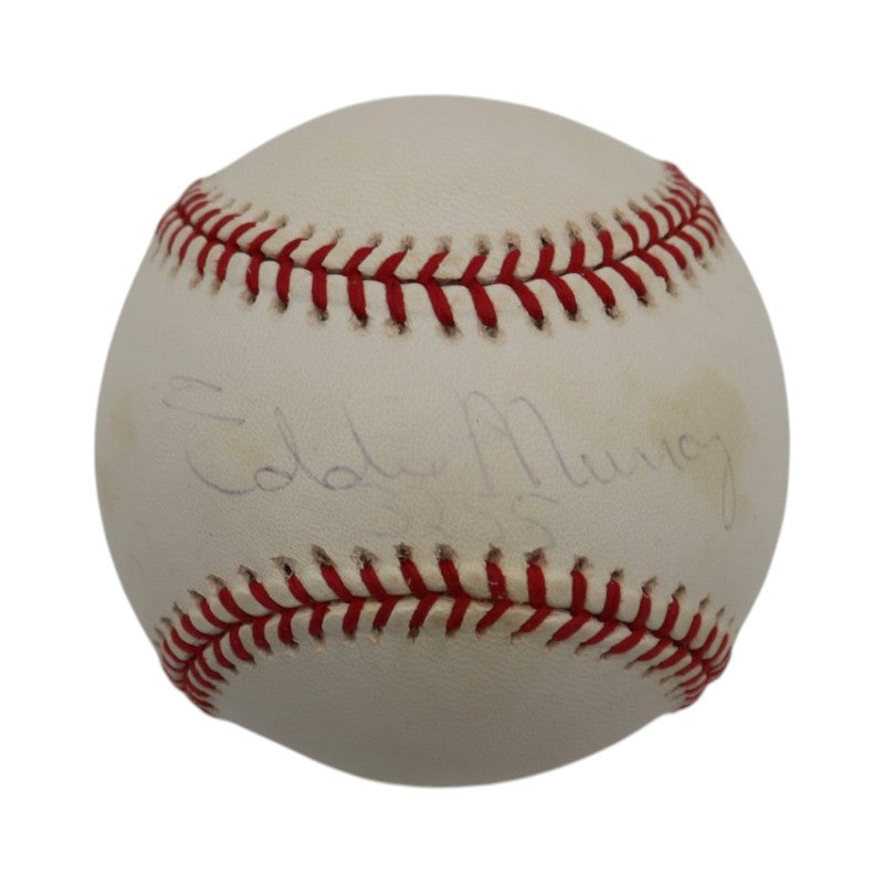 Eddie Murray Baltimore Orioles Autographed Inscribed OMLB Baseball JSA COA