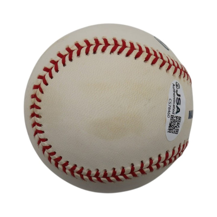 Eddie Murray Baltimore Orioles Autographed Inscribed OMLB Baseball JSA COA