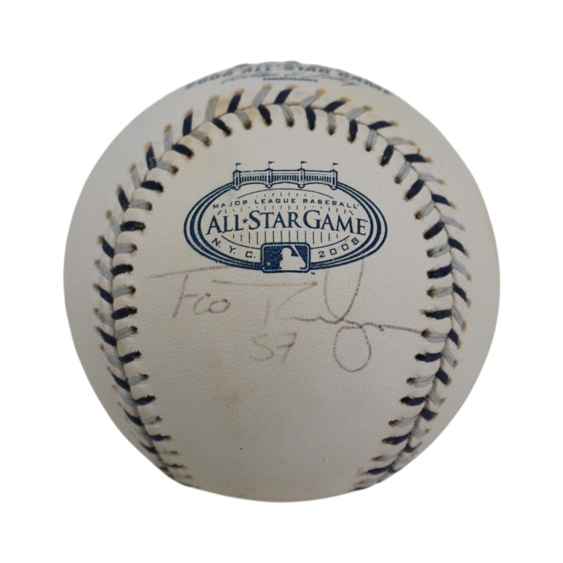 Francisco Rodriguez Anaheim Angels Signed Rawlings 2008 ASG Logo Baseball JSA COA