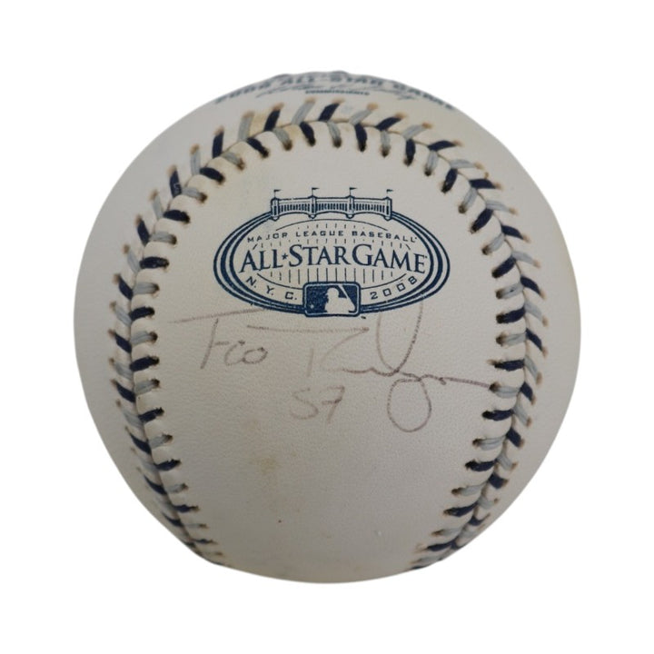Francisco Rodriguez Anaheim Angels Signed Rawlings 2008 ASG Logo Baseball JSA COA