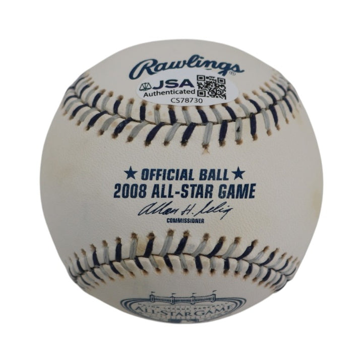 Francisco Rodriguez Anaheim Angels Signed Rawlings 2008 ASG Logo Baseball JSA COA