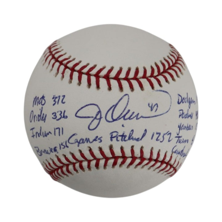 Jesse Orosco New York Mets Autographed OMLB Baseball JSA COA