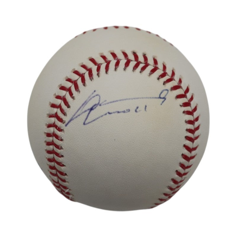 Livan Hernandez Marlins Mets Autographed Rawlings OMLB Baseball JSA COA