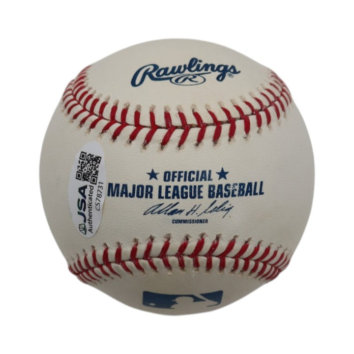 Livan Hernandez Marlins Mets Autographed Rawlings OMLB Baseball JSA COA