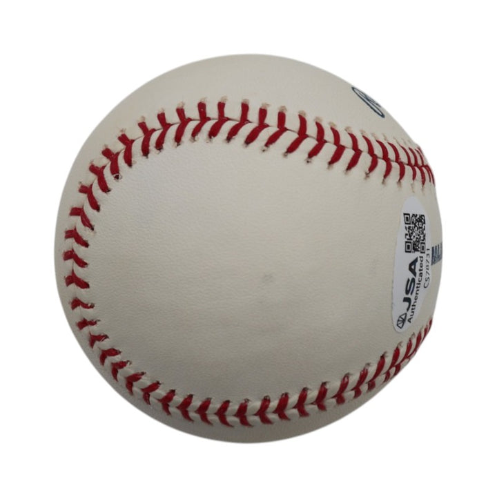 Livan Hernandez Marlins Mets Autographed Rawlings OMLB Baseball JSA COA