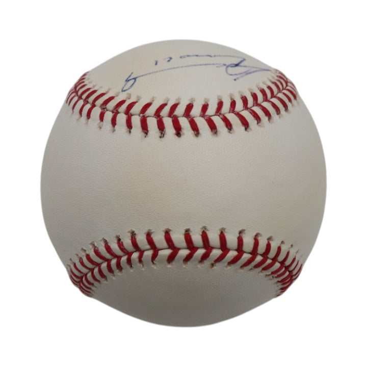 Livan Hernandez Marlins Mets Autographed Rawlings OMLB Baseball JSA COA