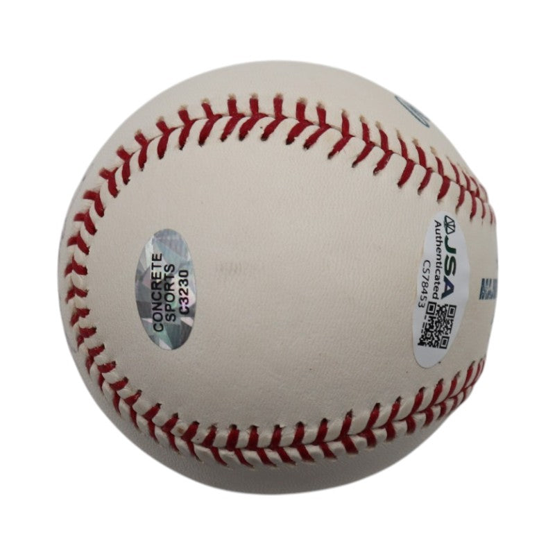 Rafael Palmeiro Texas Rangers Autographed Rawlings OMLB Baseball JSA COA