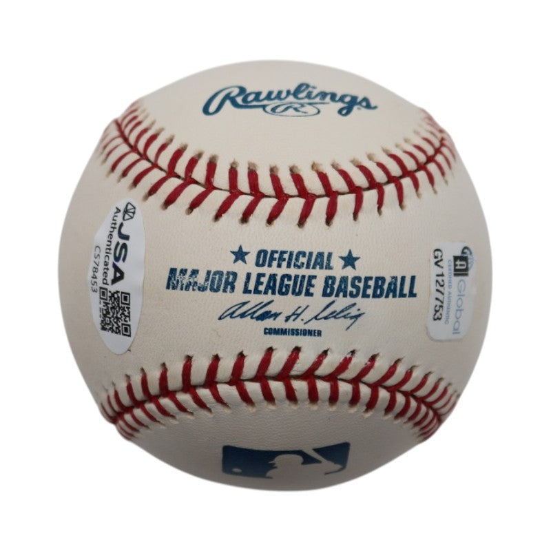 Rafael Palmeiro Texas Rangers Autographed Rawlings OMLB Baseball JSA COA