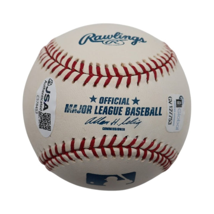 Rafael Palmeiro Texas Rangers Autographed Rawlings OMLB Baseball JSA COA