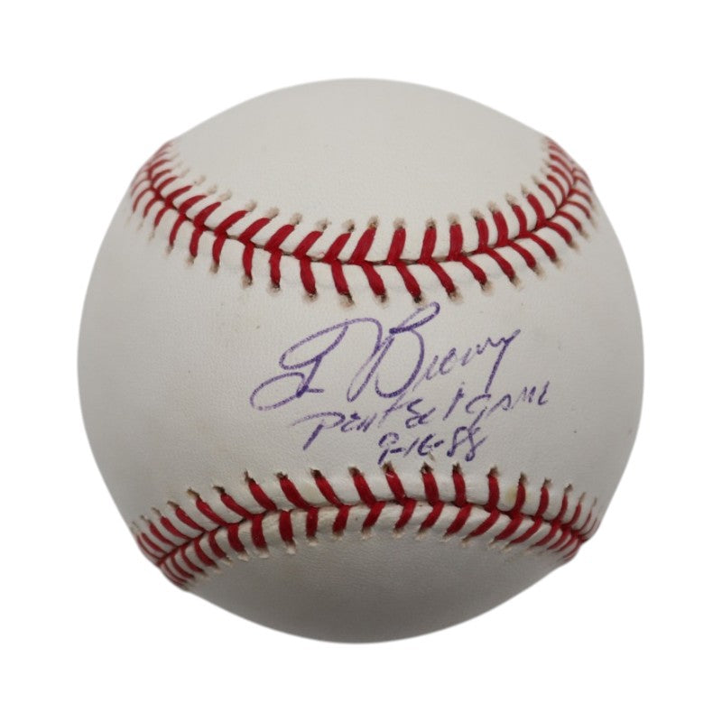 Tom Browning Cincinnati Reds Signed Inscribed Rawlings OMLB Baseball JSA COA