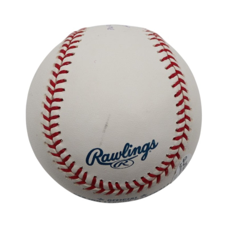 Tom Browning Cincinnati Reds Signed Inscribed Rawlings OMLB Baseball JSA COA