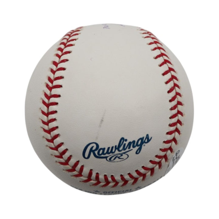 Tom Browning Cincinnati Reds Signed Inscribed Rawlings OMLB Baseball JSA COA