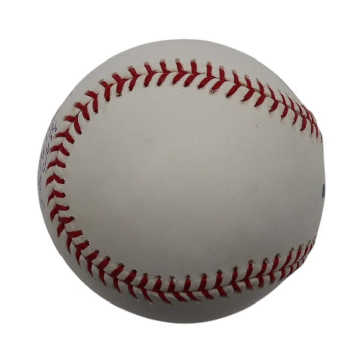 Tom Browning Cincinnati Reds Signed Inscribed Rawlings OMLB Baseball JSA COA