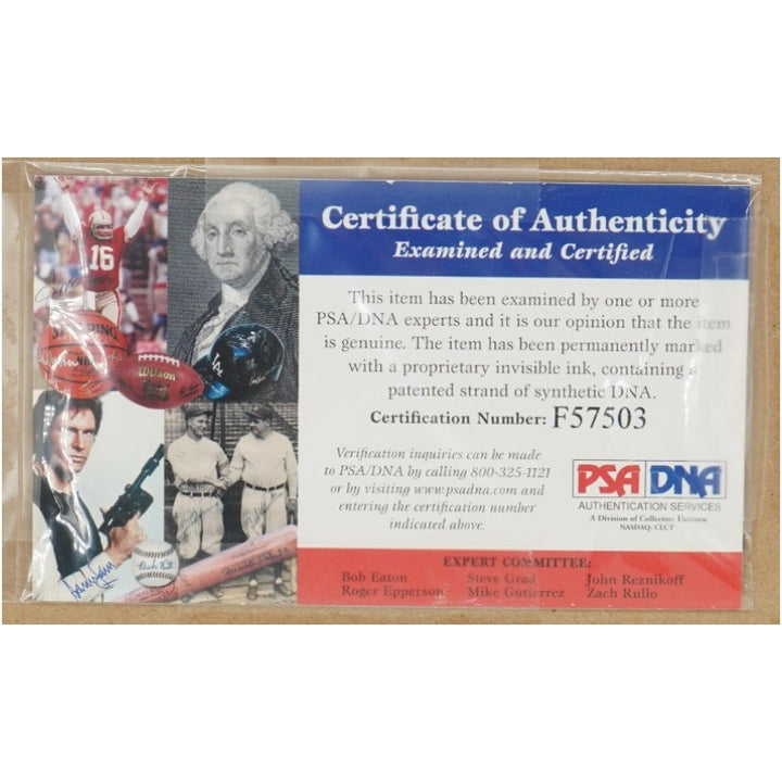 Duke Snider Brooklyn Dodgers Autographed Framed 8x10 Photo PSA COA