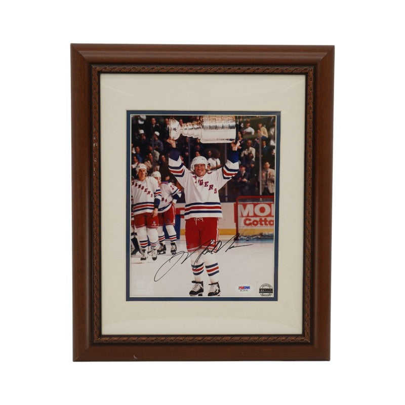 Mark Messier New York Rangers Autographed Framed 8x10 Photo PSA COA