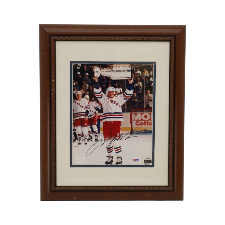 Mark Messier New York Rangers Autographed Framed 8x10 Photo PSA COA
