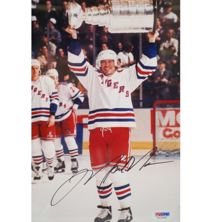 Mark Messier New York Rangers Autographed Framed 8x10 Photo PSA COA